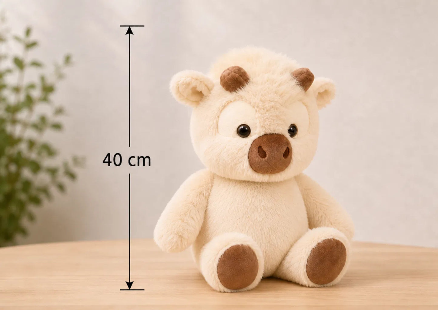 Peluche vache qui court