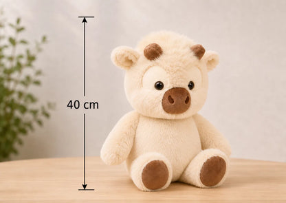 Peluche vache qui court