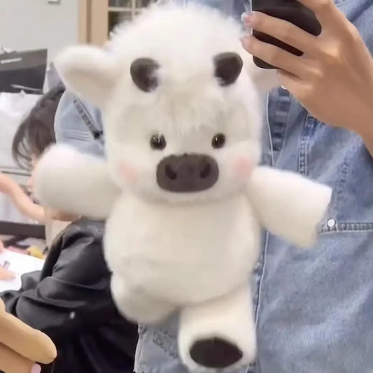 Soft Calf Pig Stuffed Animal Plush Toy Cute Animated Stuffed Animal Pillow Creative Running Pig Plush Toy Gift 17.7inch