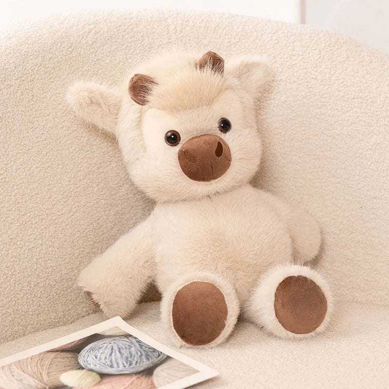 Peluche vache qui court
